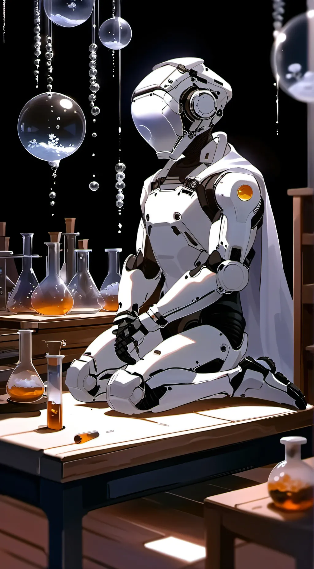 ai character: lab test failed!!! background
