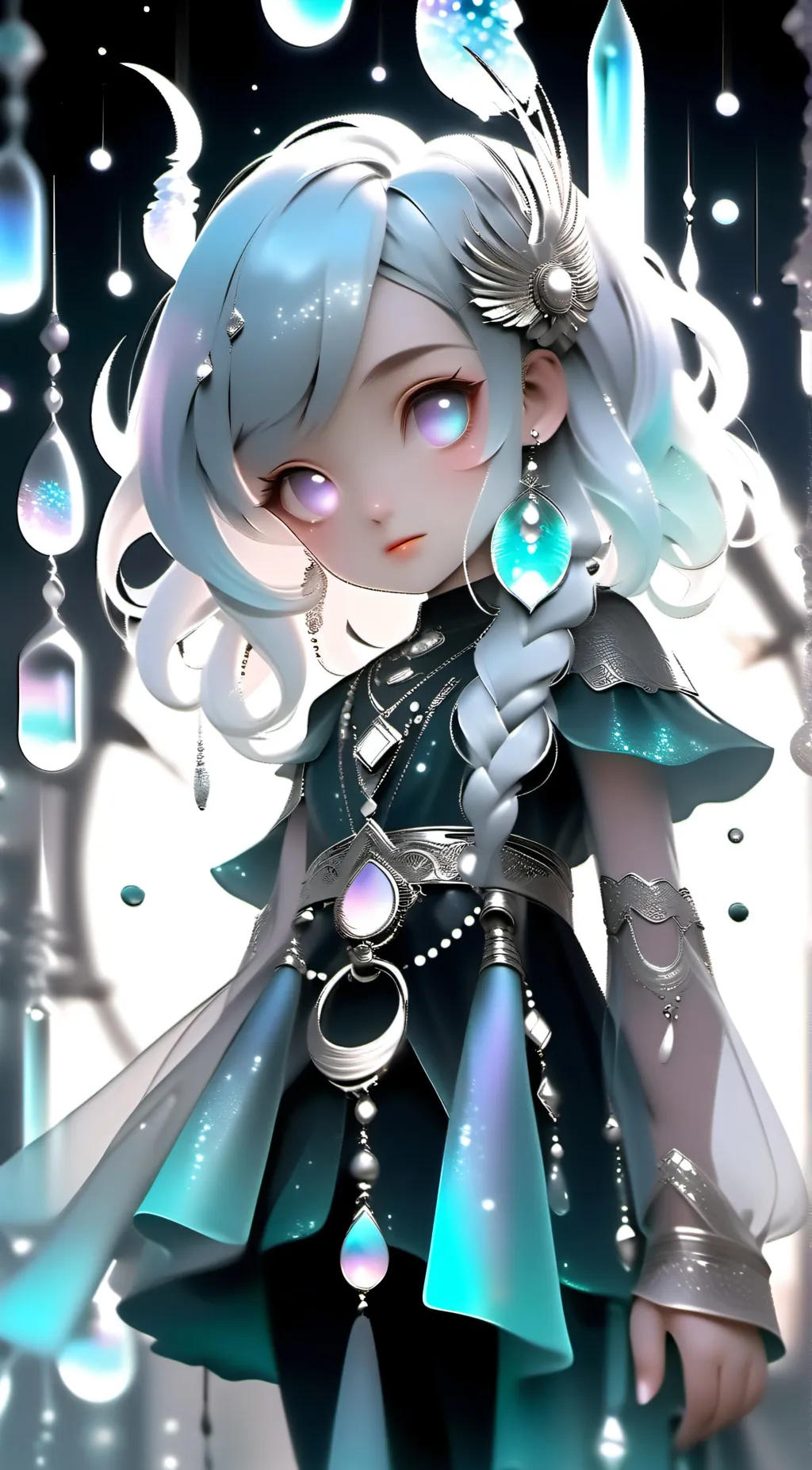 ai character: crystal  background
