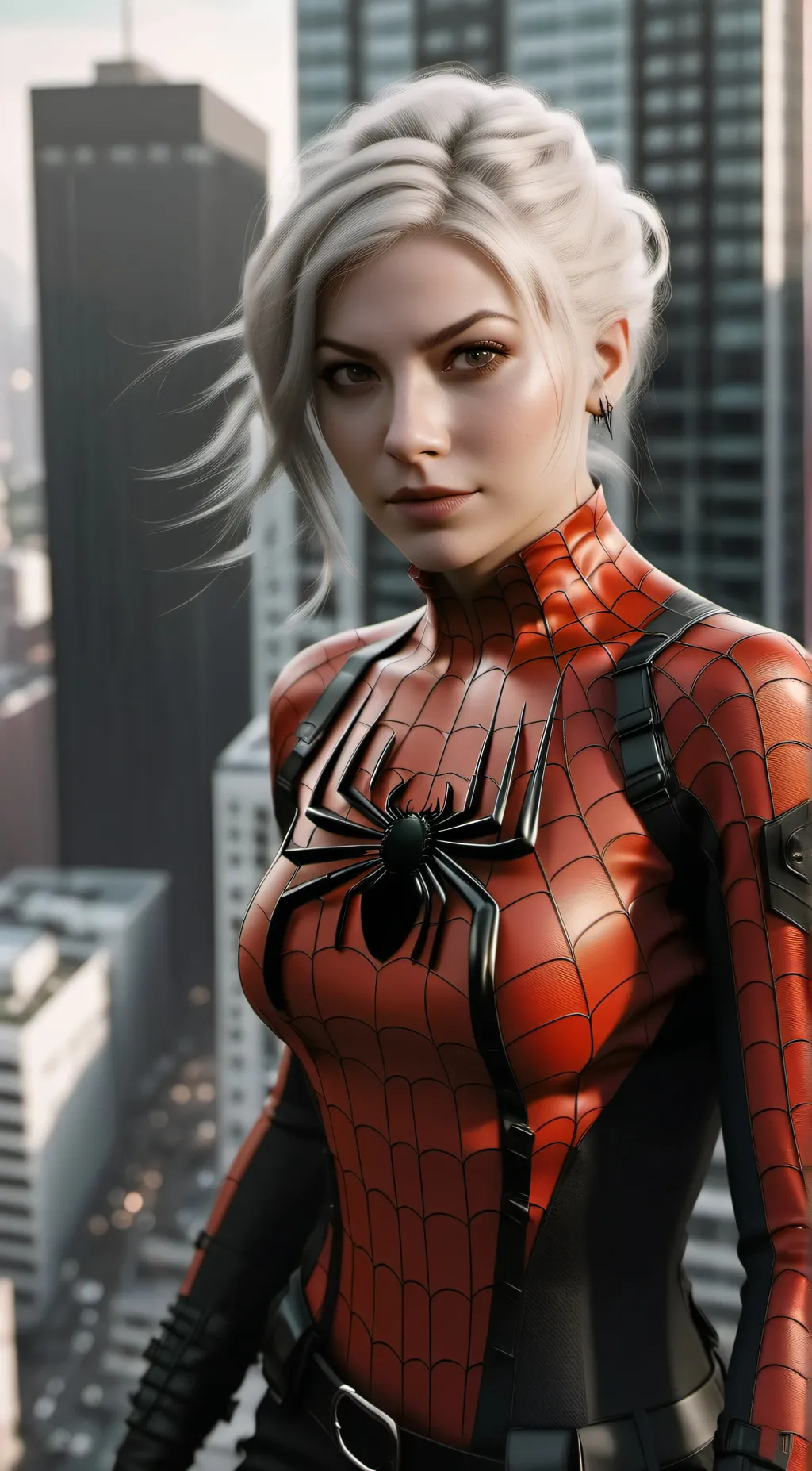 ai character: Spider-girl background