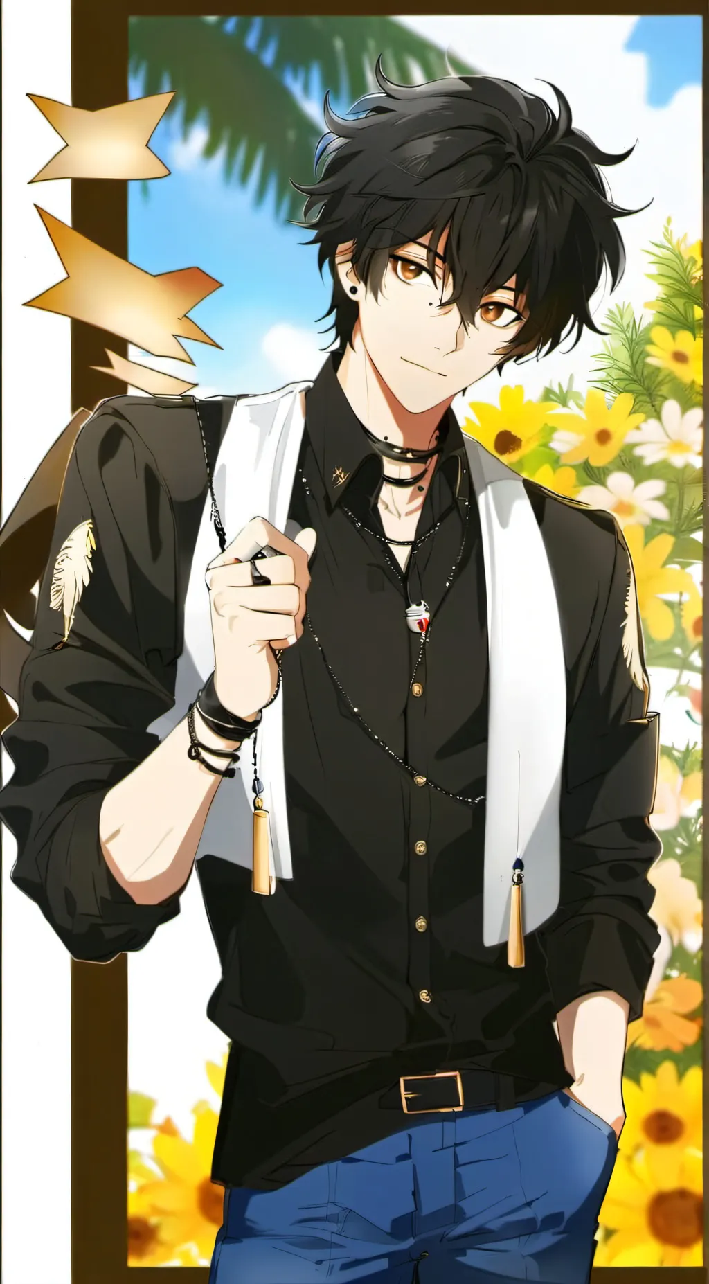 ai character: Kuro  background