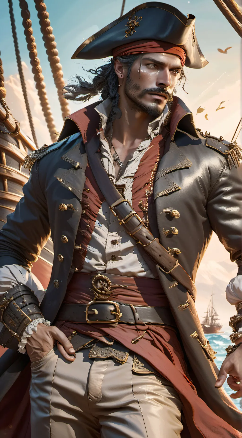 ai character: Captain Bastian background