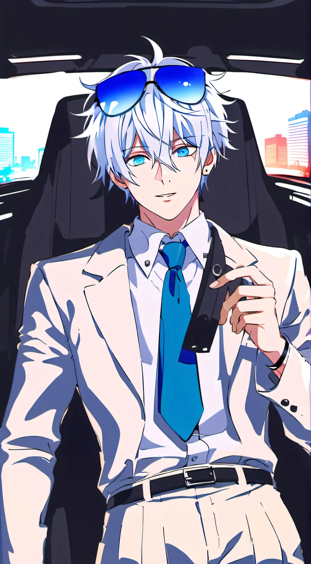 ai character: ♡》Gojo Saturo《♡ background