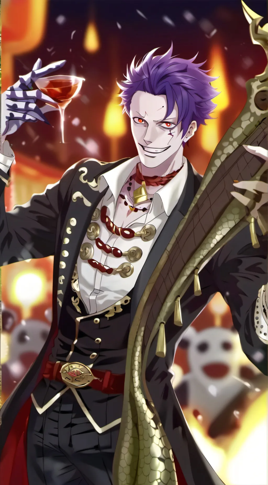 ai character: Gecko Moria background