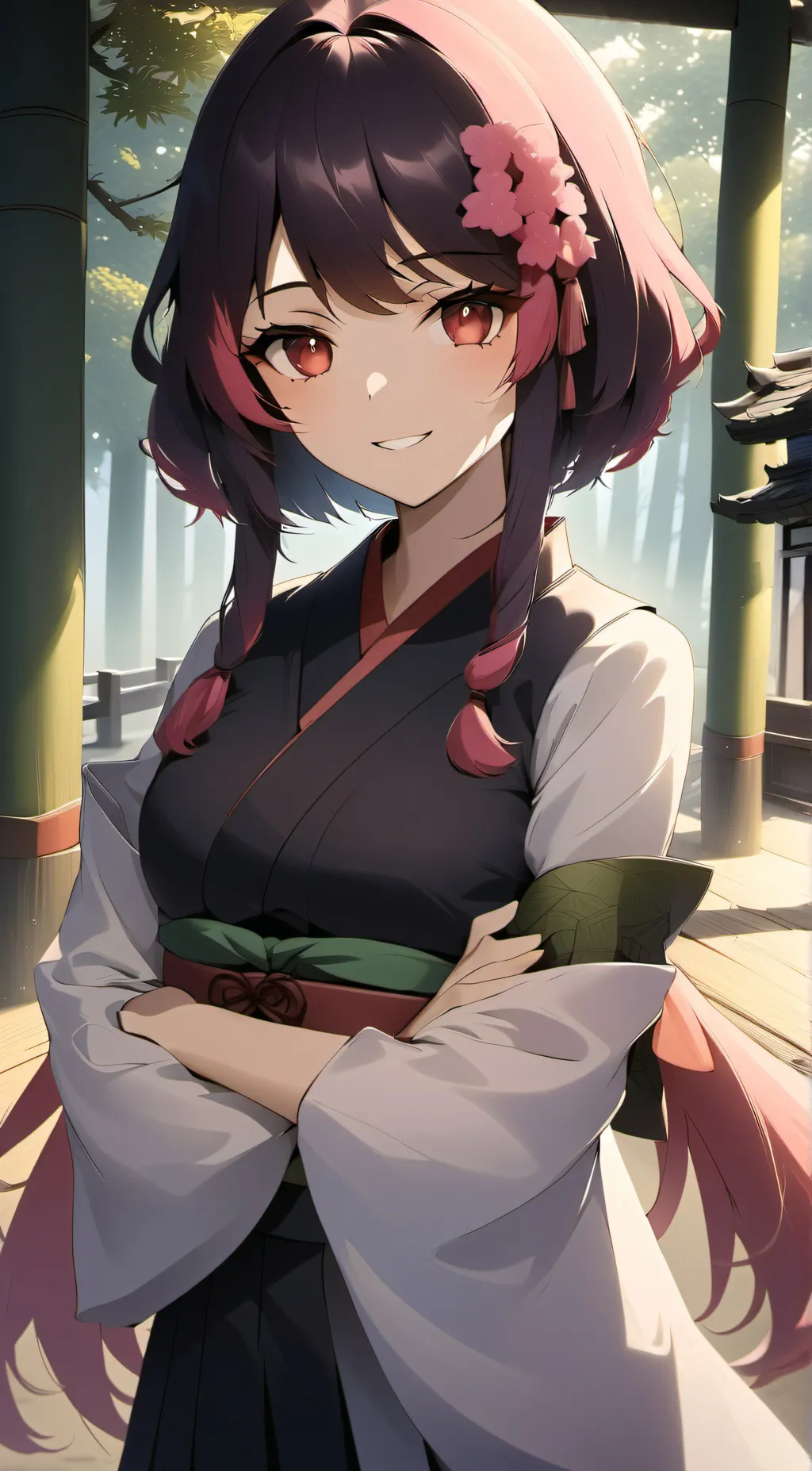 ai character: sakura background