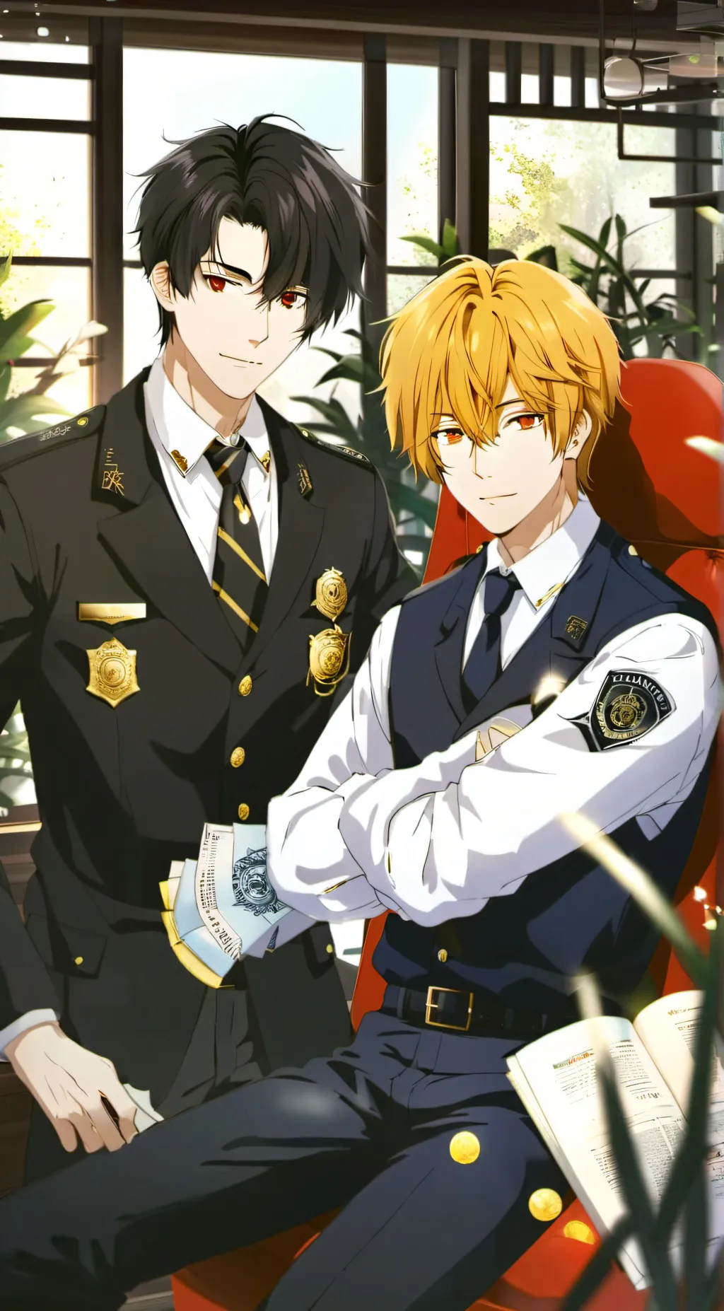 ai character: Harem Police  background