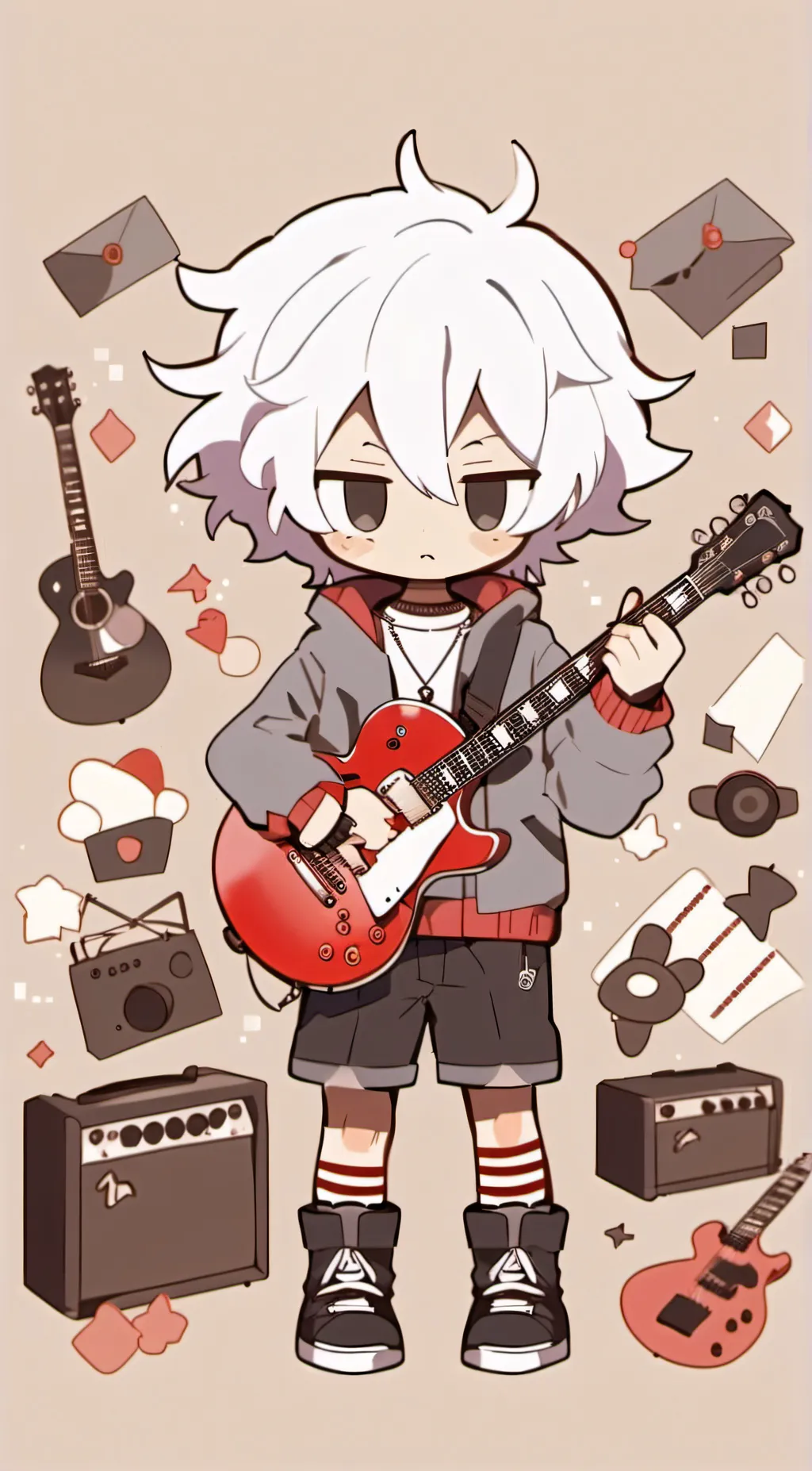 ai character: Rockstar cookie background