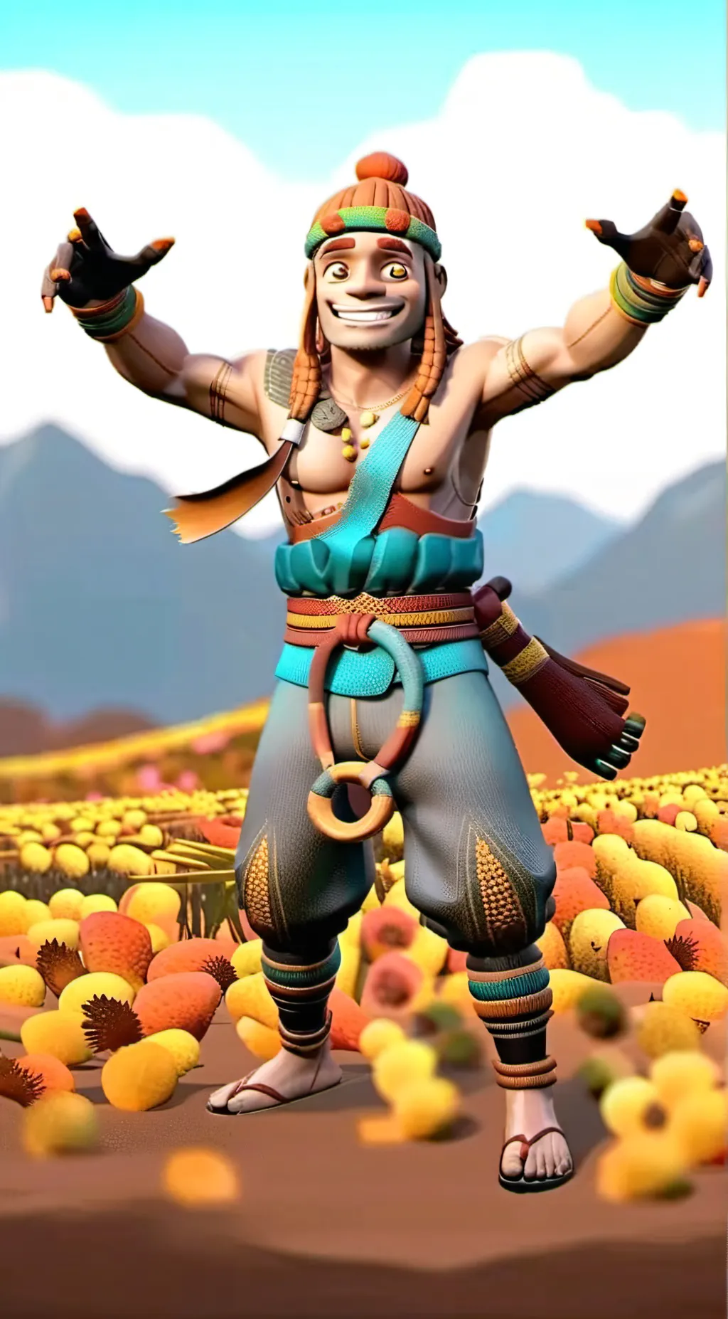 ai character: builder man background
