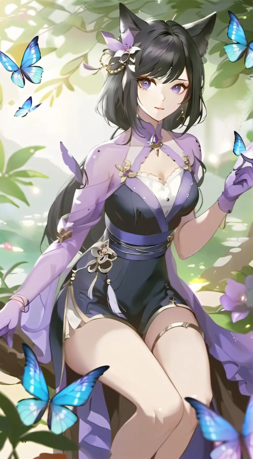ai character: Luna background
