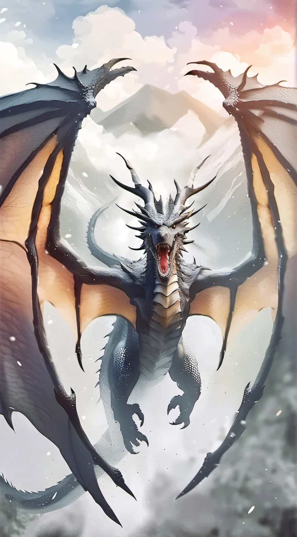 ai character: Wings of fire. background