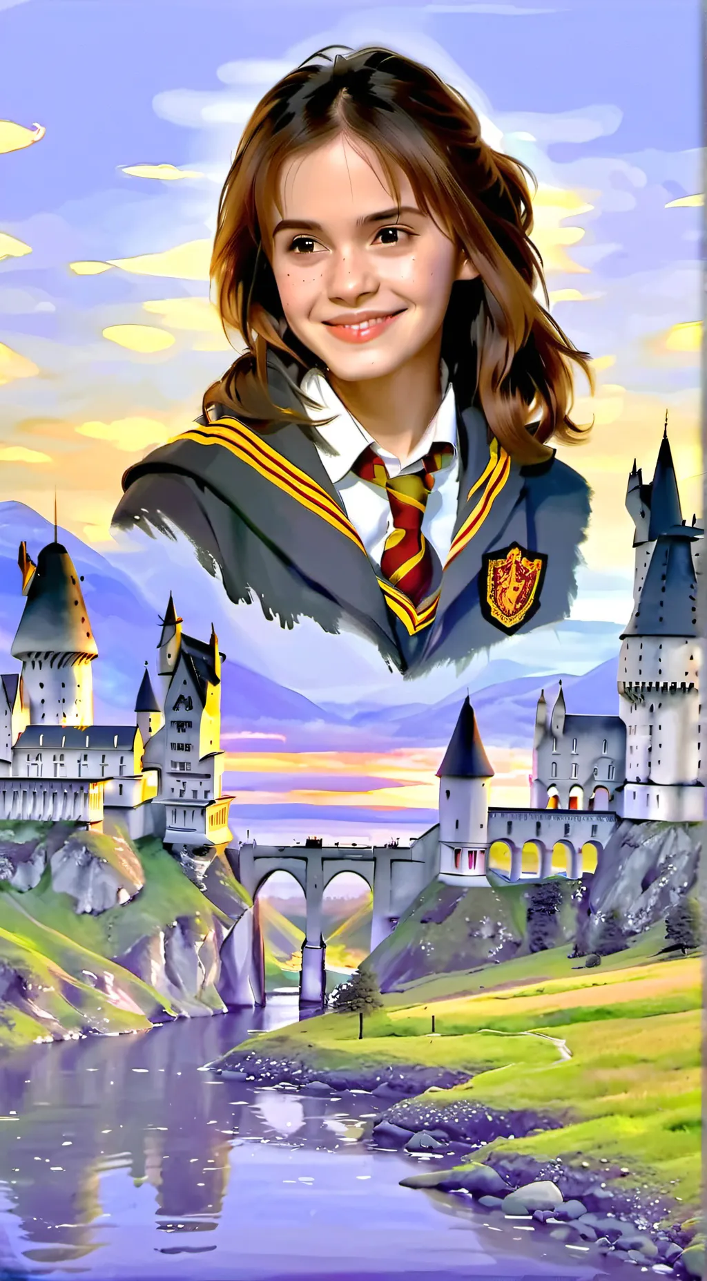 ai character: Hermione granger  background