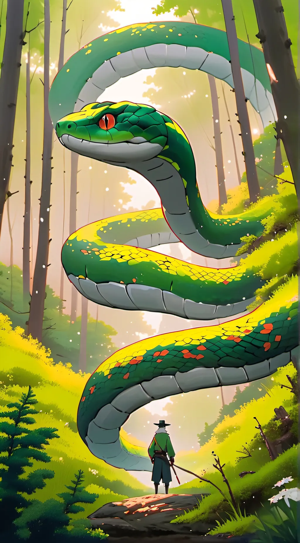 ai character: kaa background