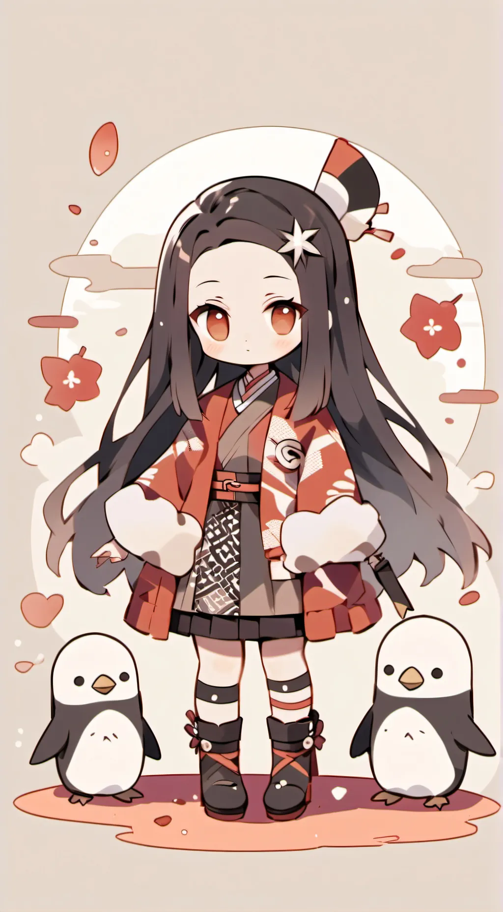 ai character: nezuko background