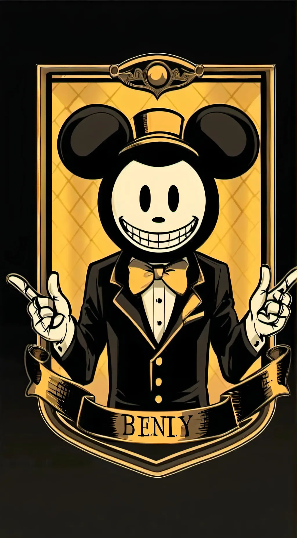 ai character: bendy background