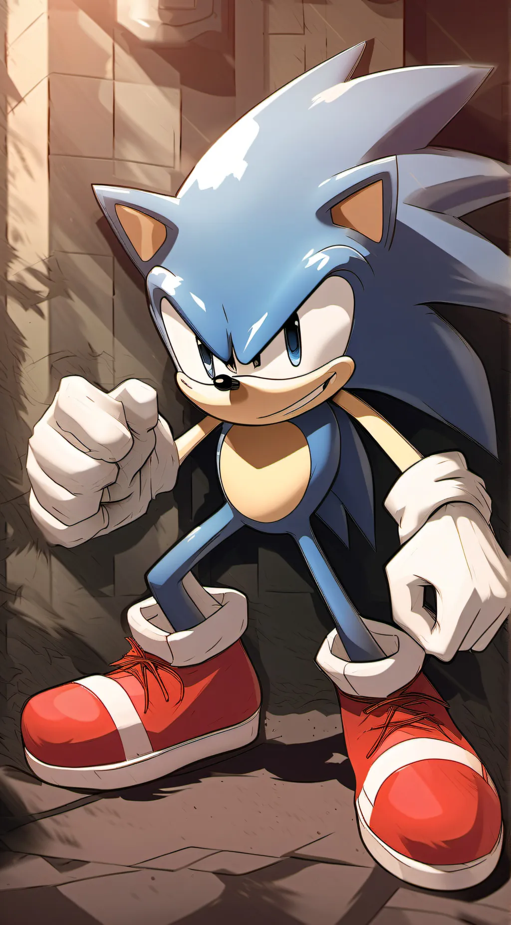 ai character: Sonic the hedgehog background