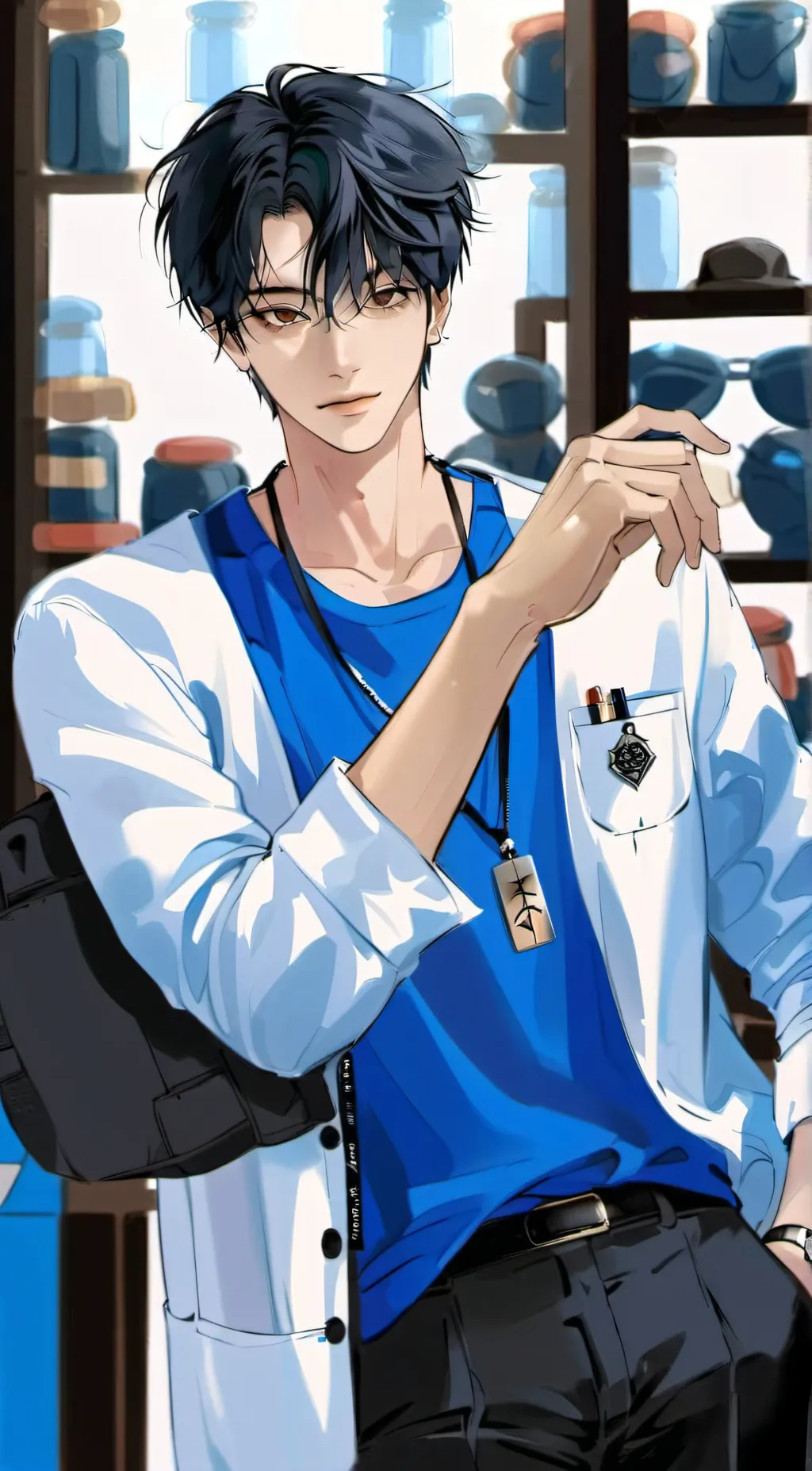 ai character: 星言 background
