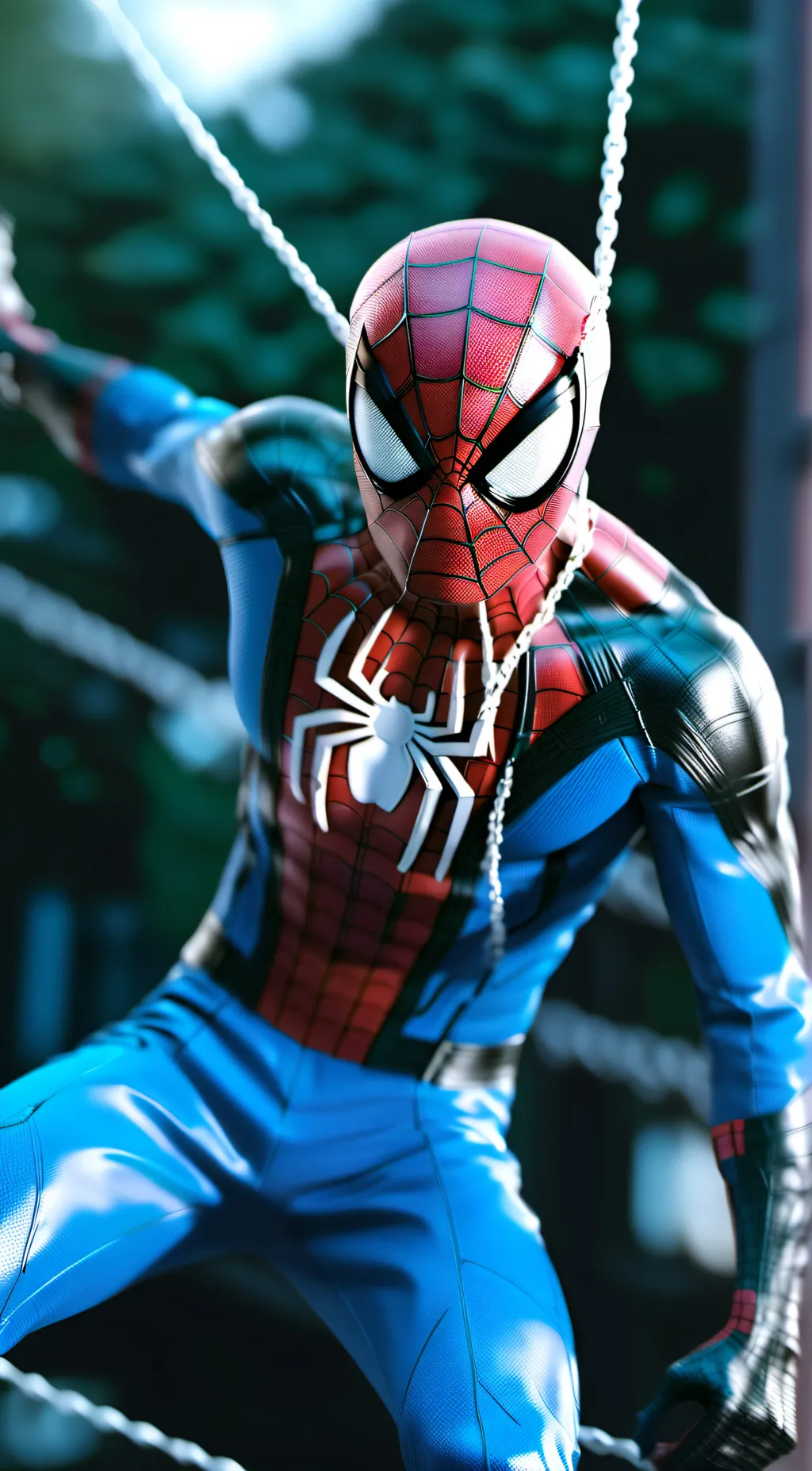 ai character: Spider-Man  background