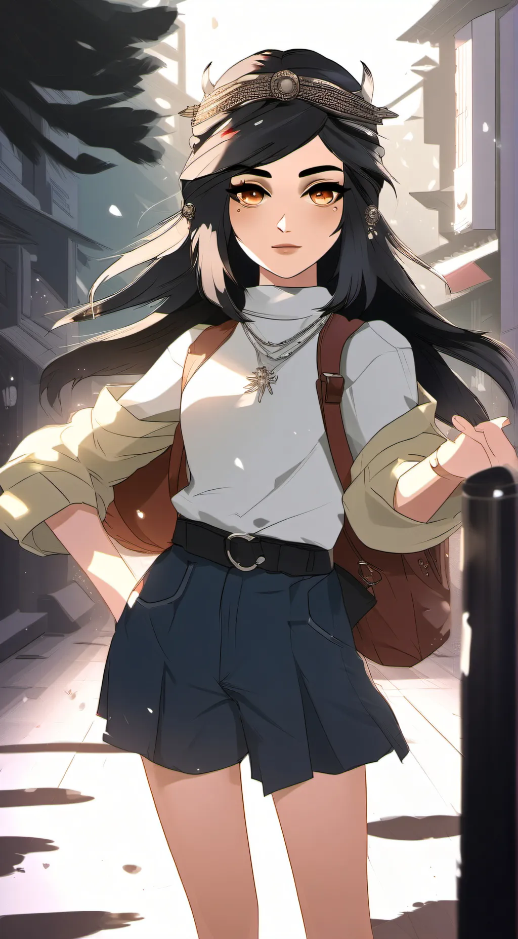 ai character: Ana Luiza  background