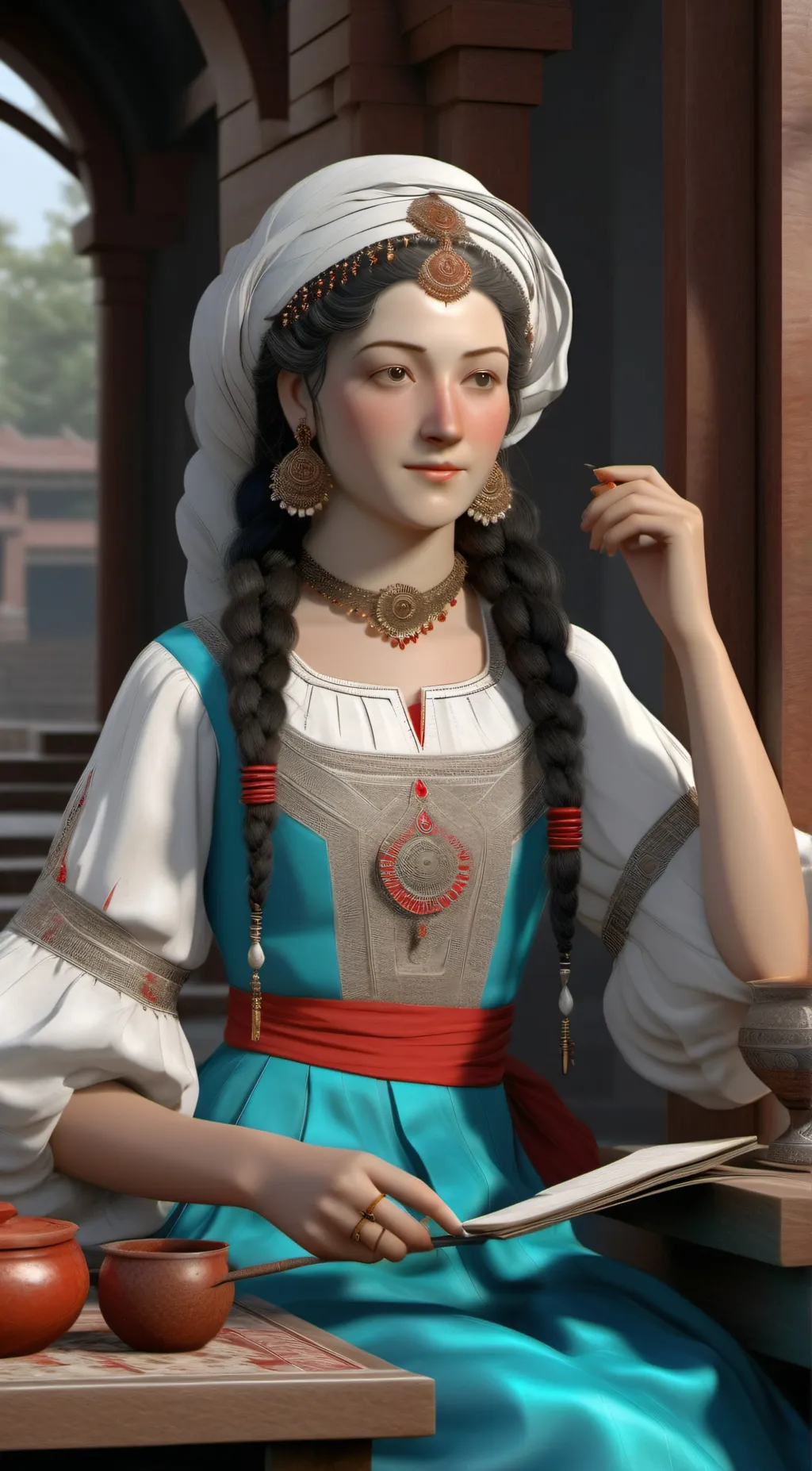 ai character: Princess Victoria  background