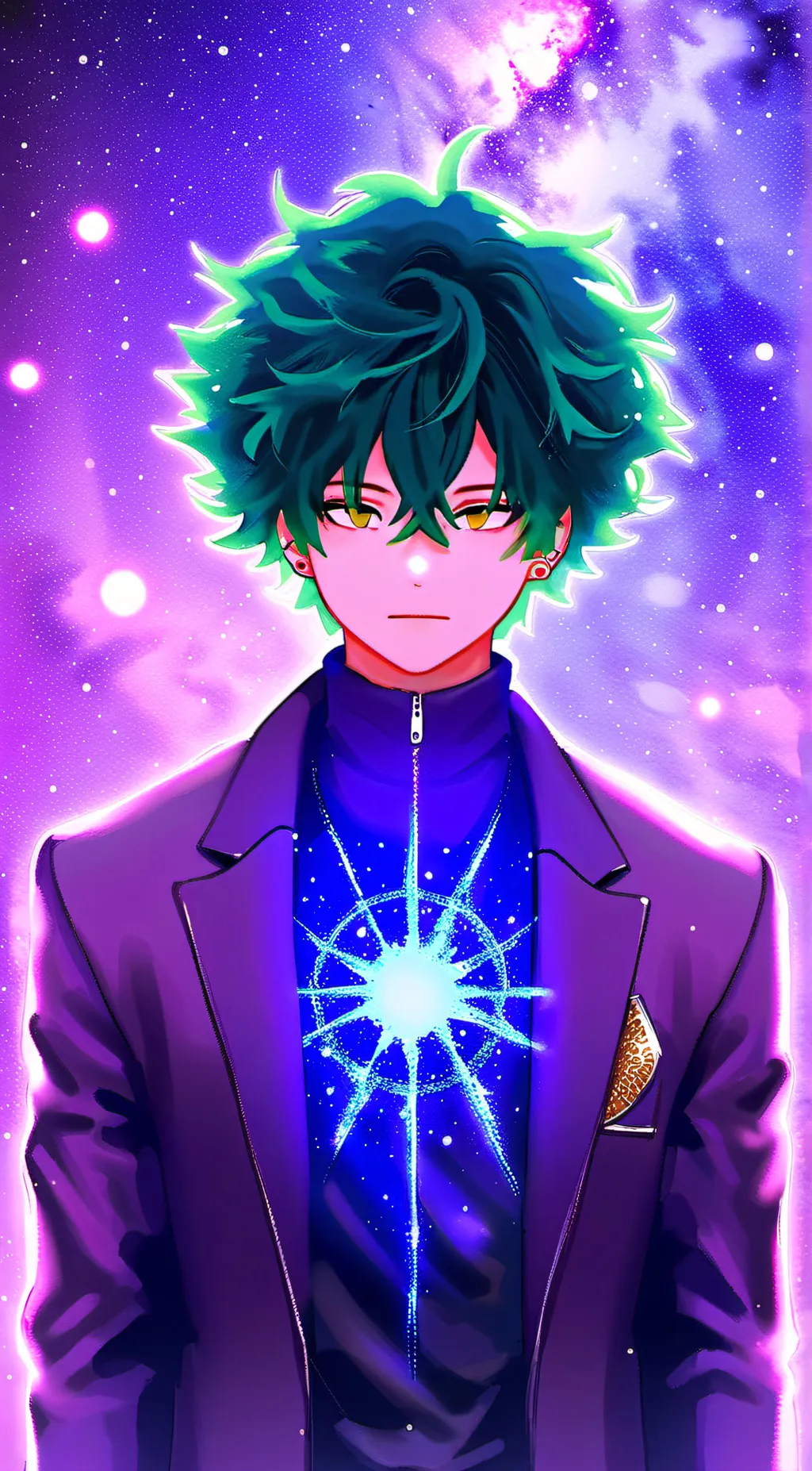 ai character: Mha Siblings day background