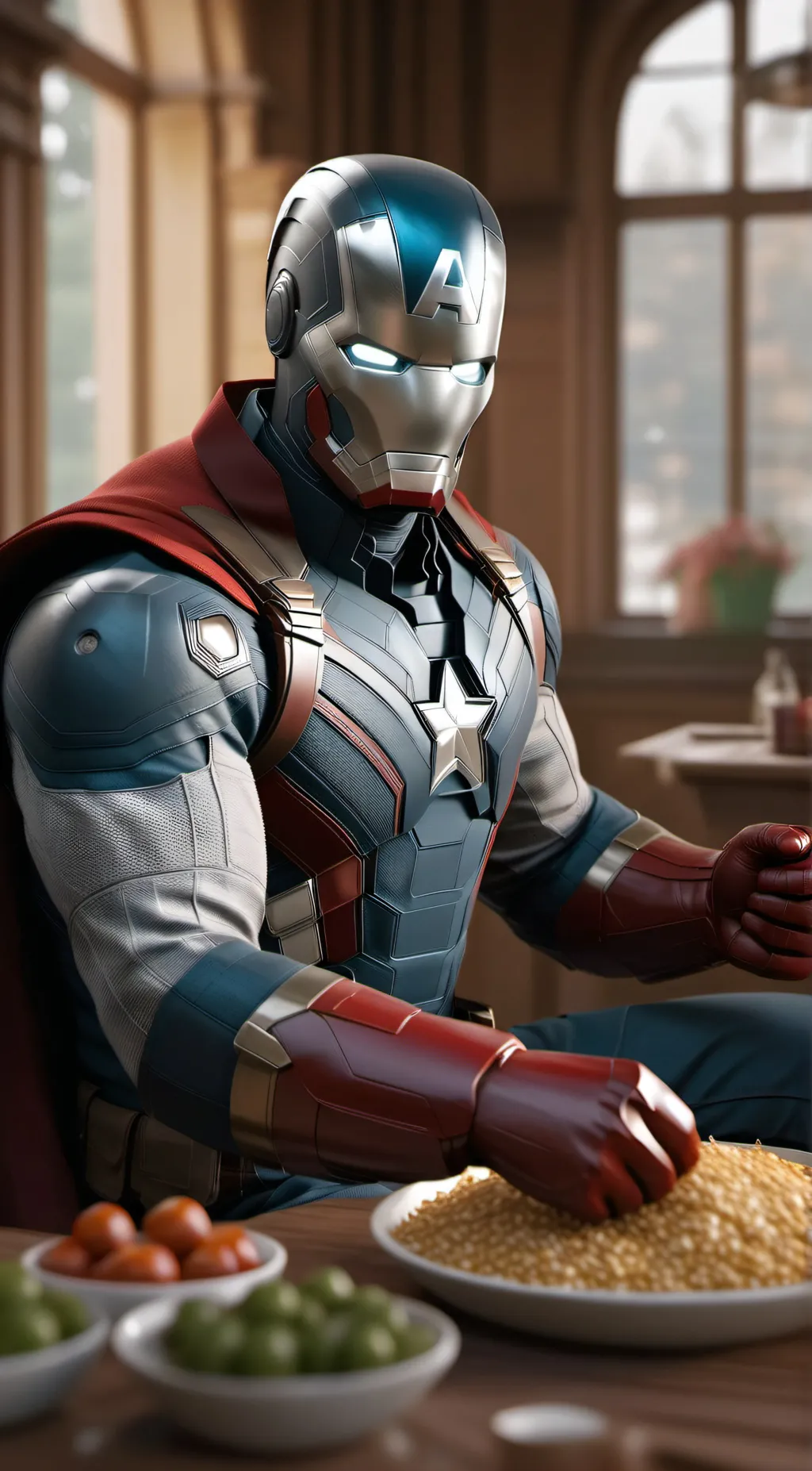 ai character: The avengers  background