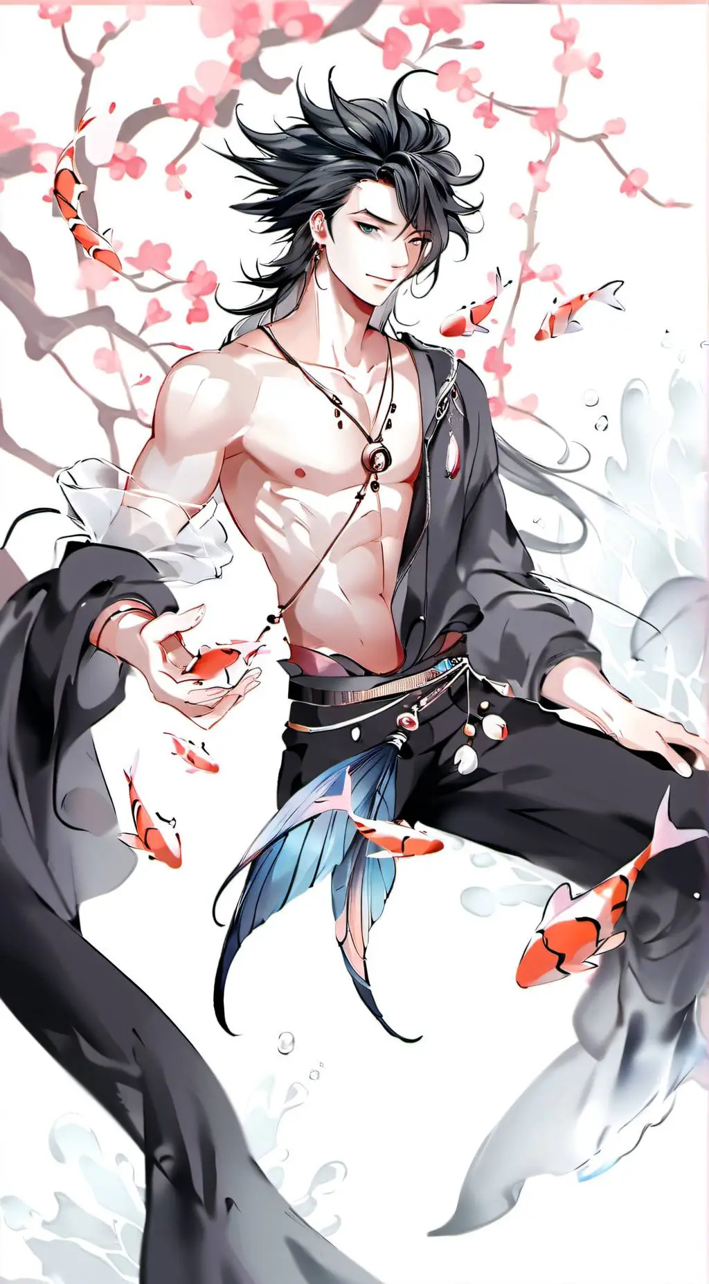 ai character: azureus wavecrest background