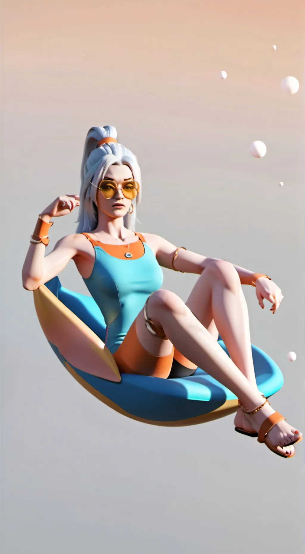 ai character: Aura background