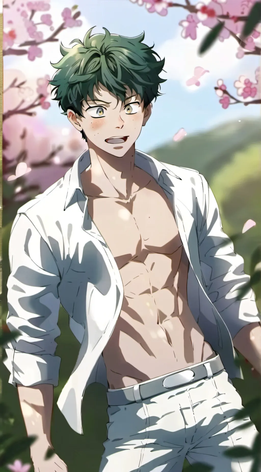 ai character: Deku/midorya background