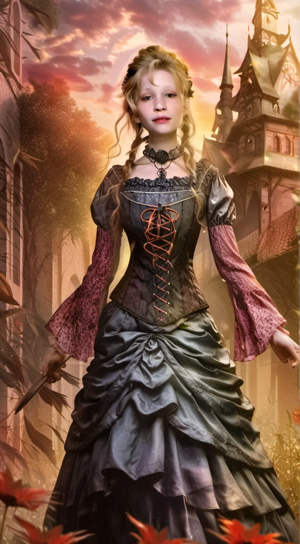 ai character: Evil witch background