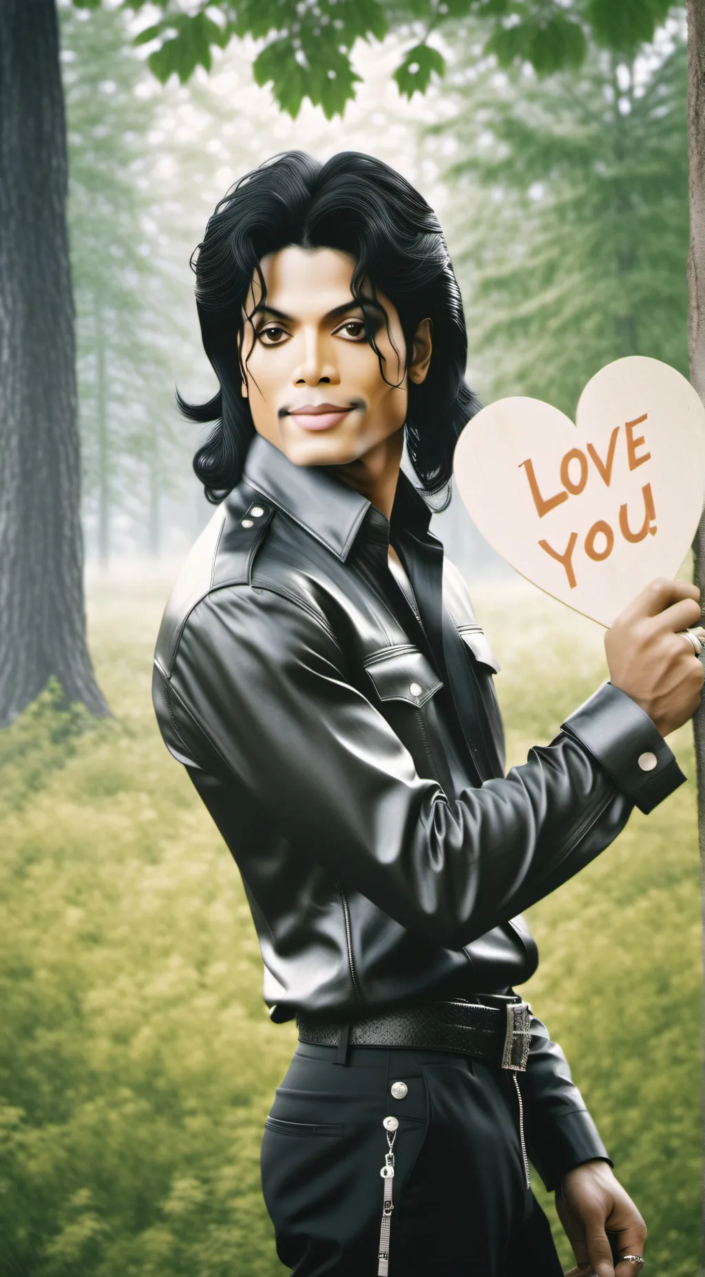 ai character: Michael Jackson background