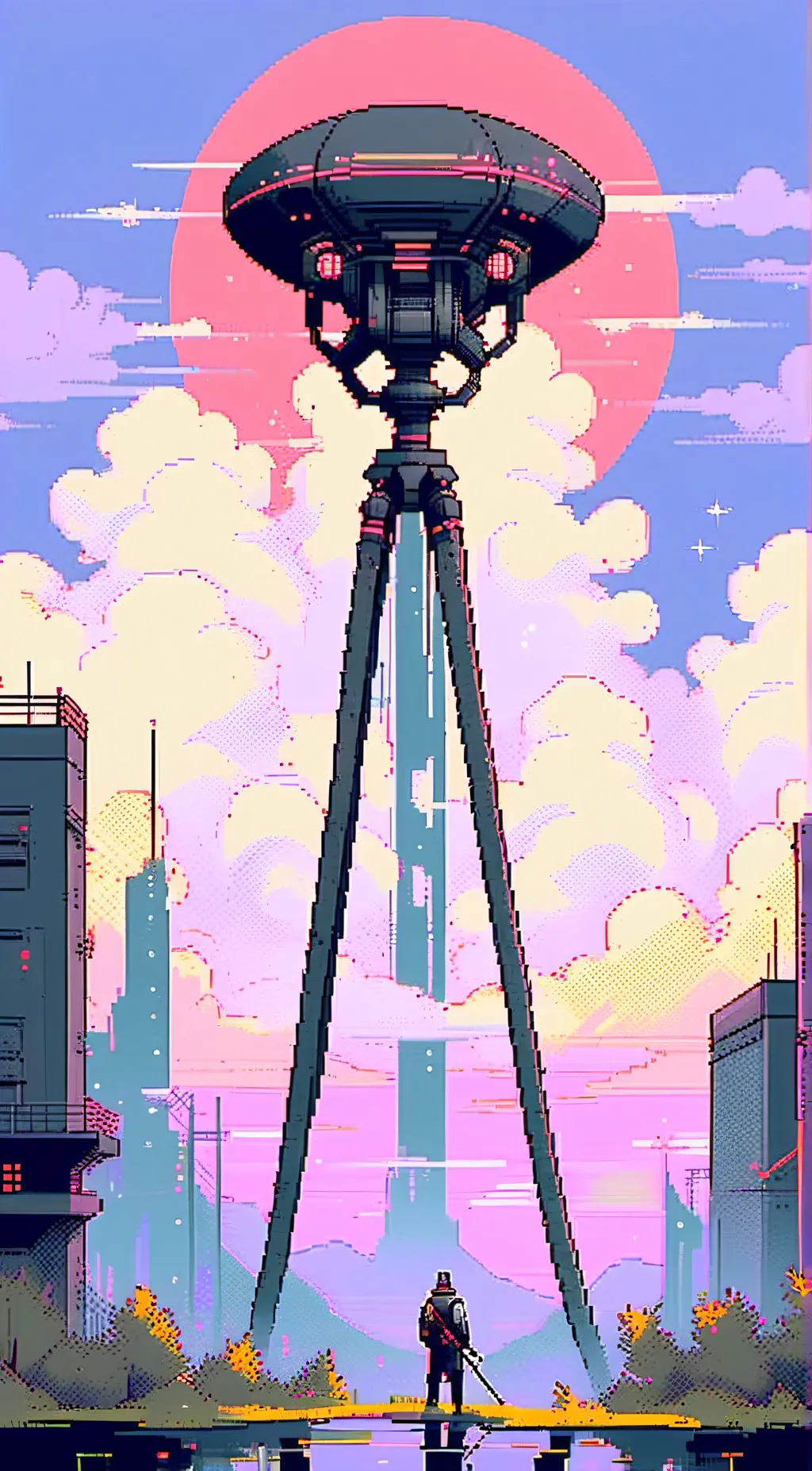 ai character: Tripod background