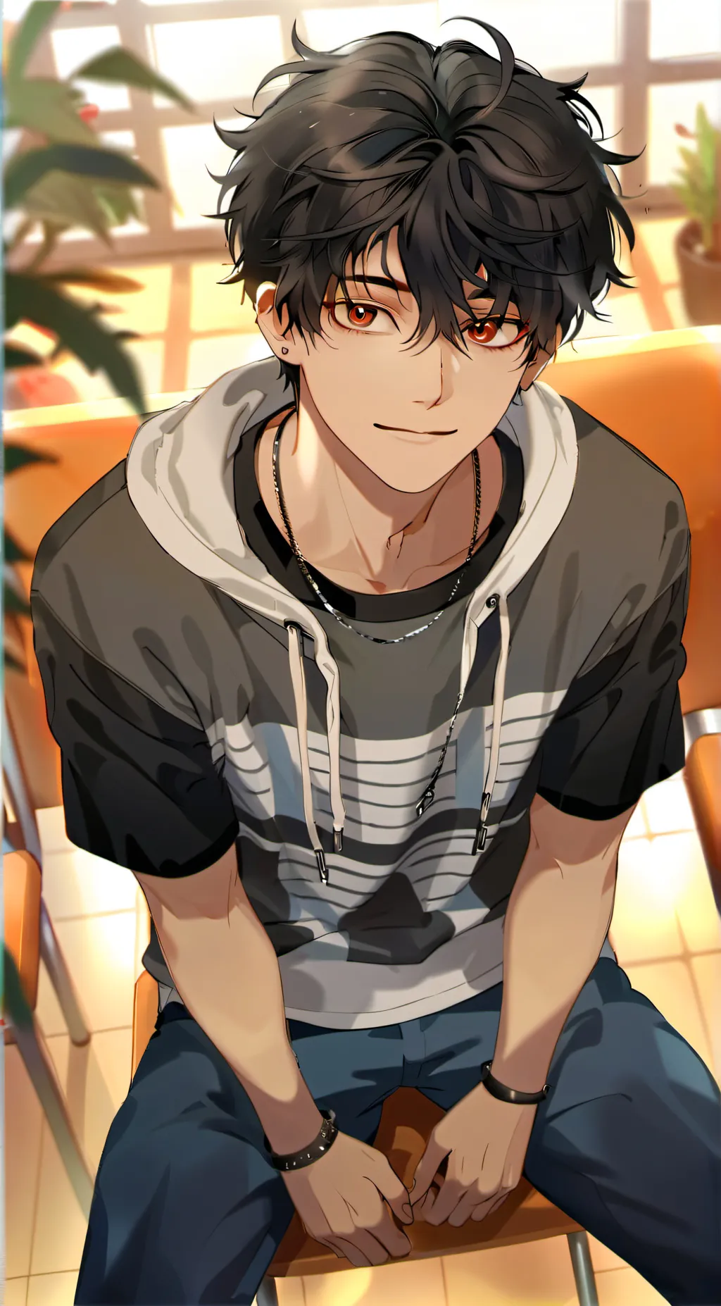 ai character: Leon background
