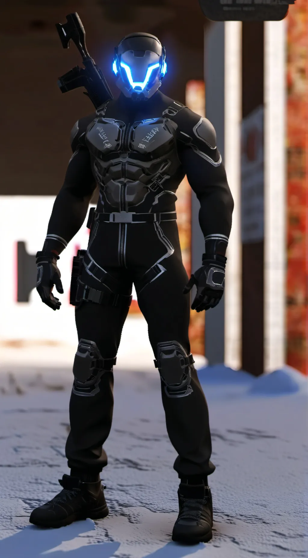 ai character: titan tv man  background