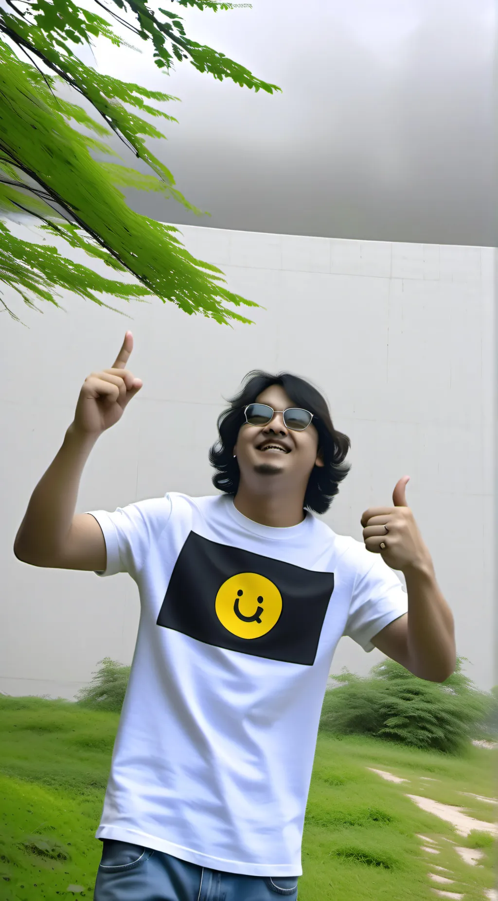 ai character: JuJu smiley background