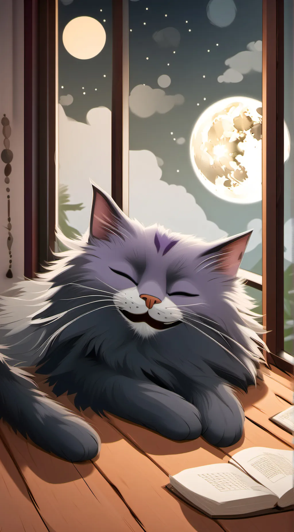ai character: catnap background