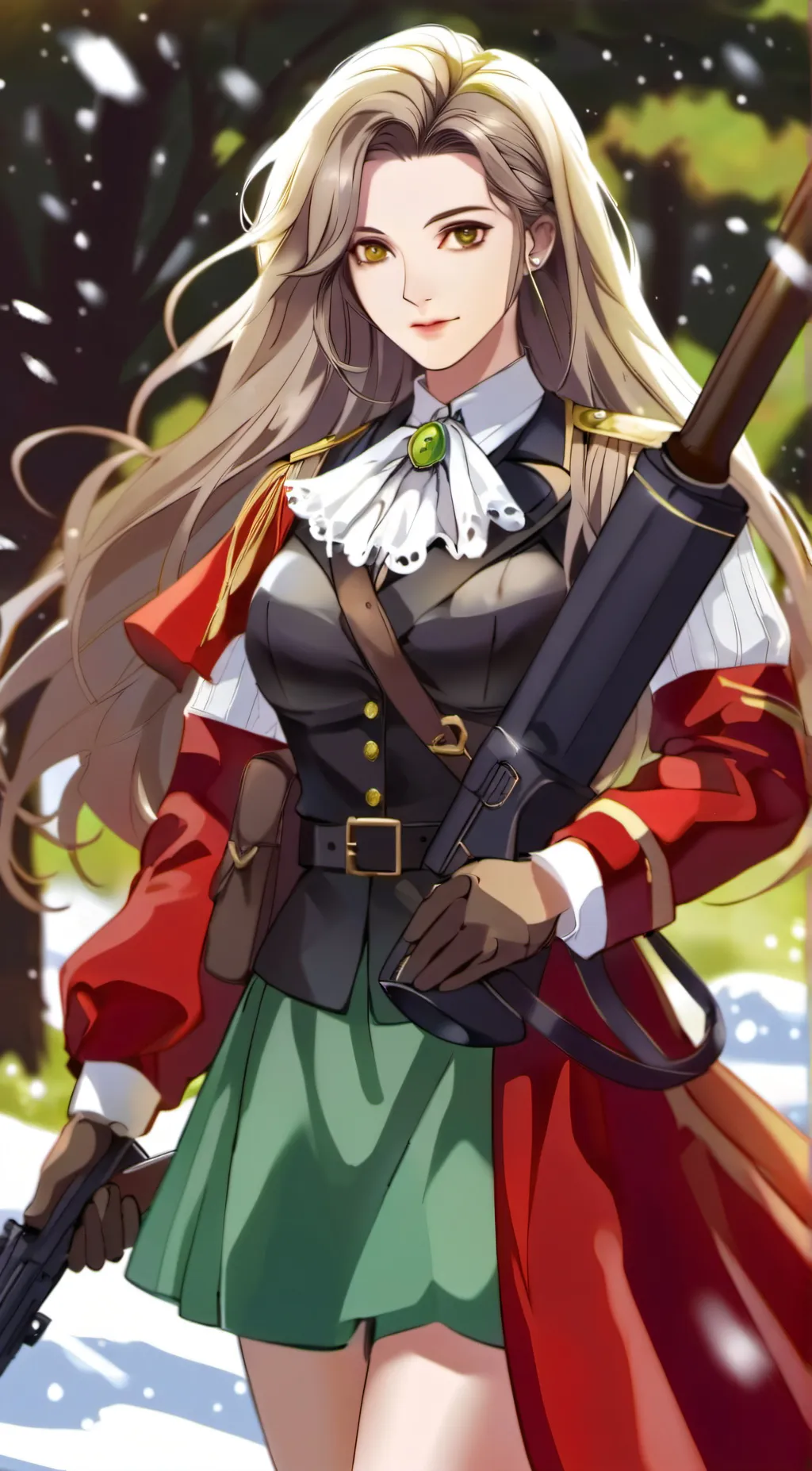 ai character: Uzi Girl background