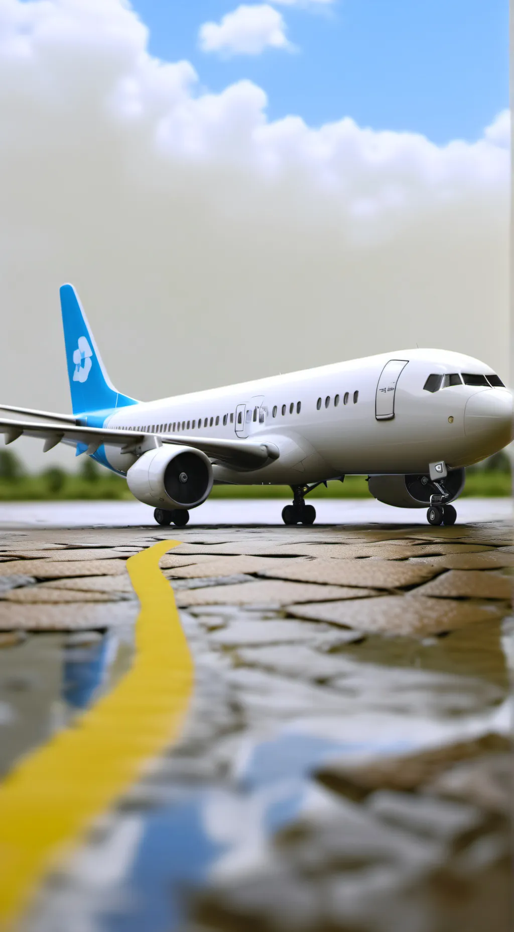 ai character: Sleep in plane background