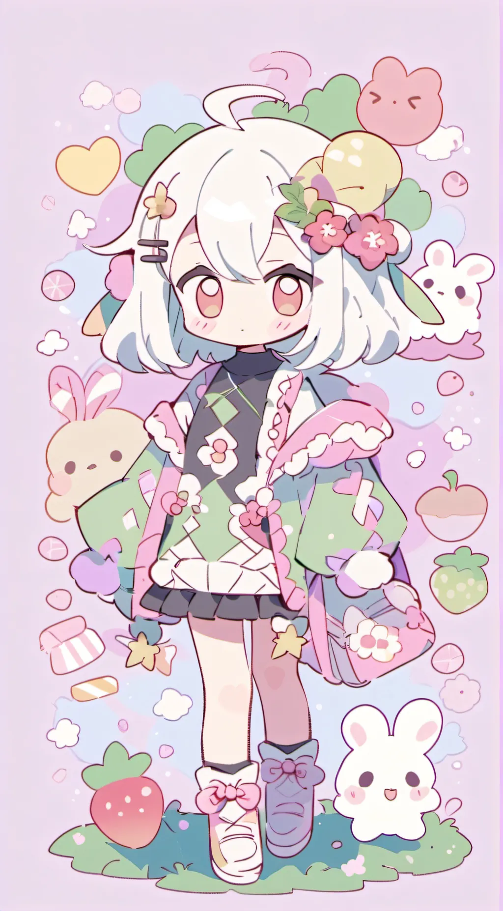 ai character: Chibi Pastella background