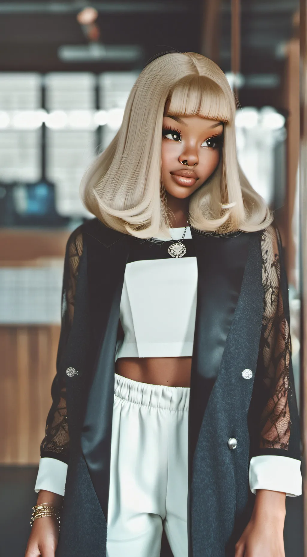 ai character: Just friends right background