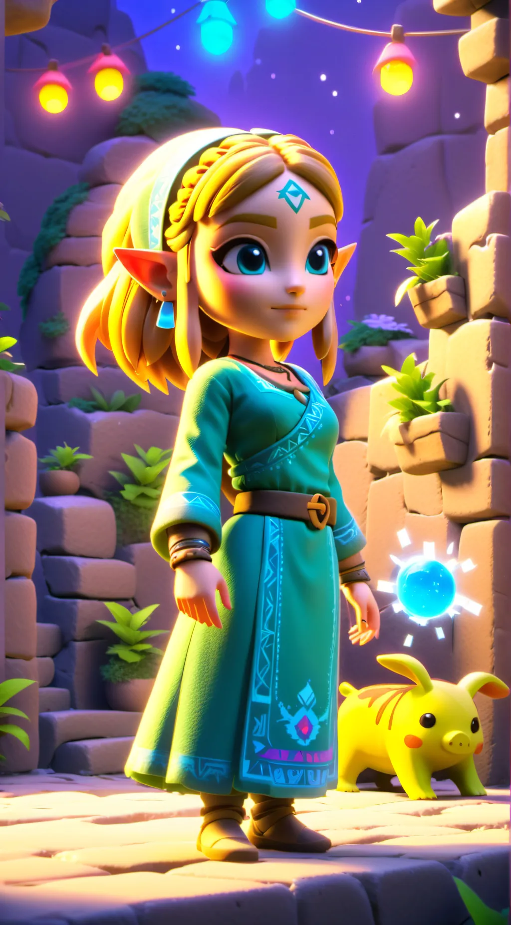 ai character: zelda background