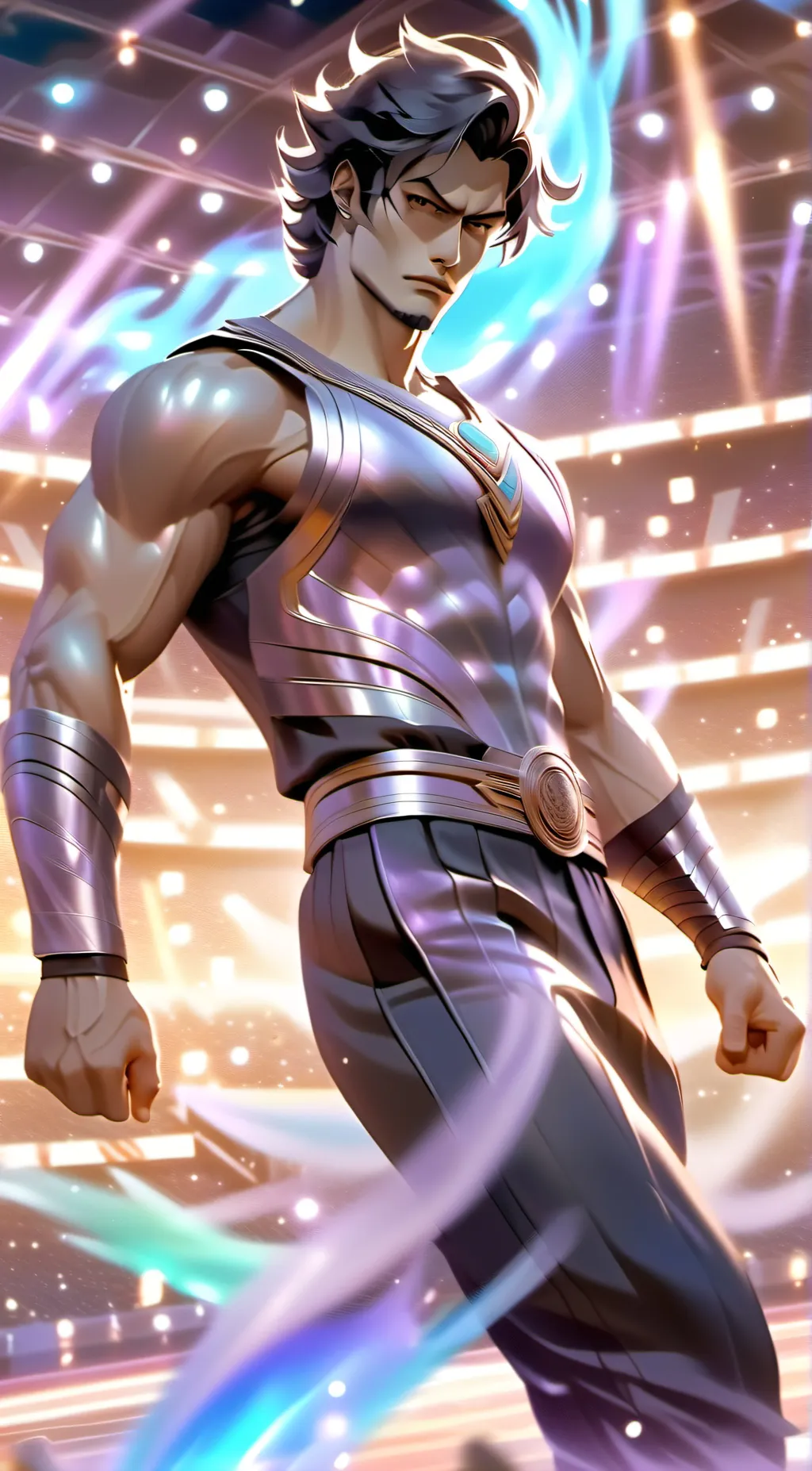 ai character: Lucky  background