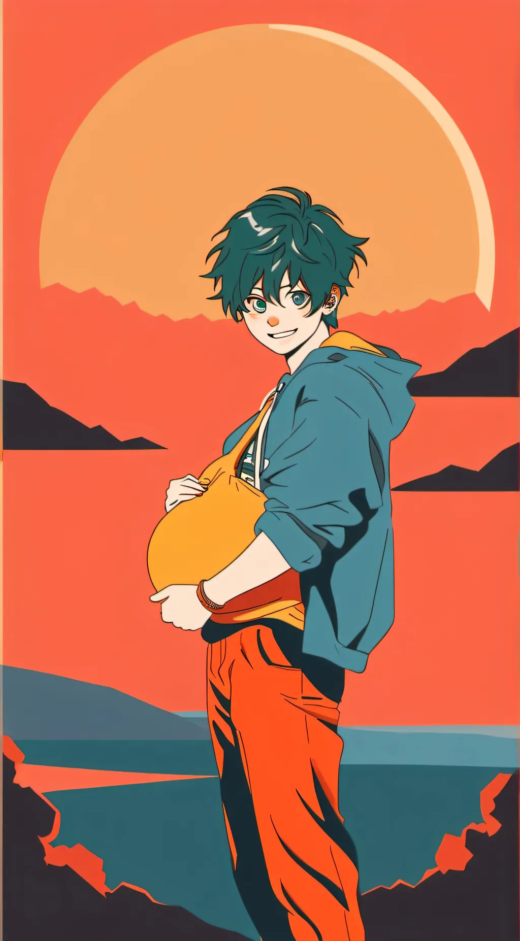 ai character: Izuku(pregnant) background