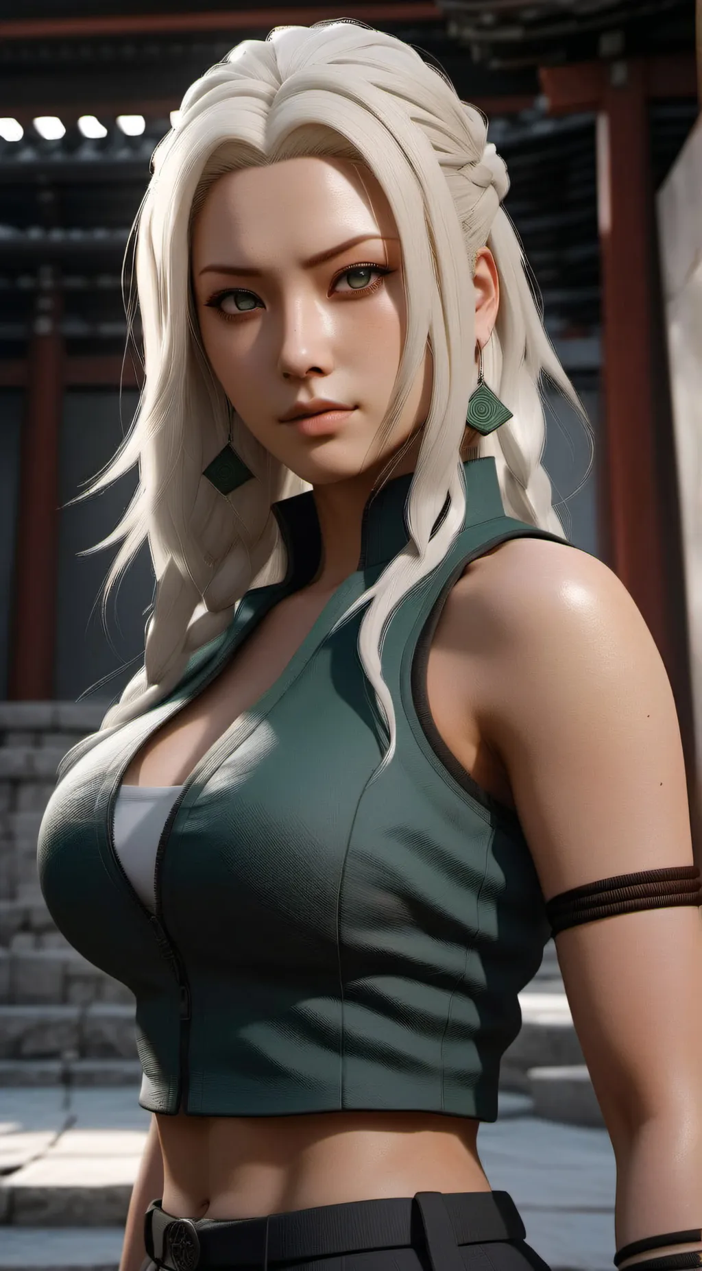 ai character: Tsunade  background