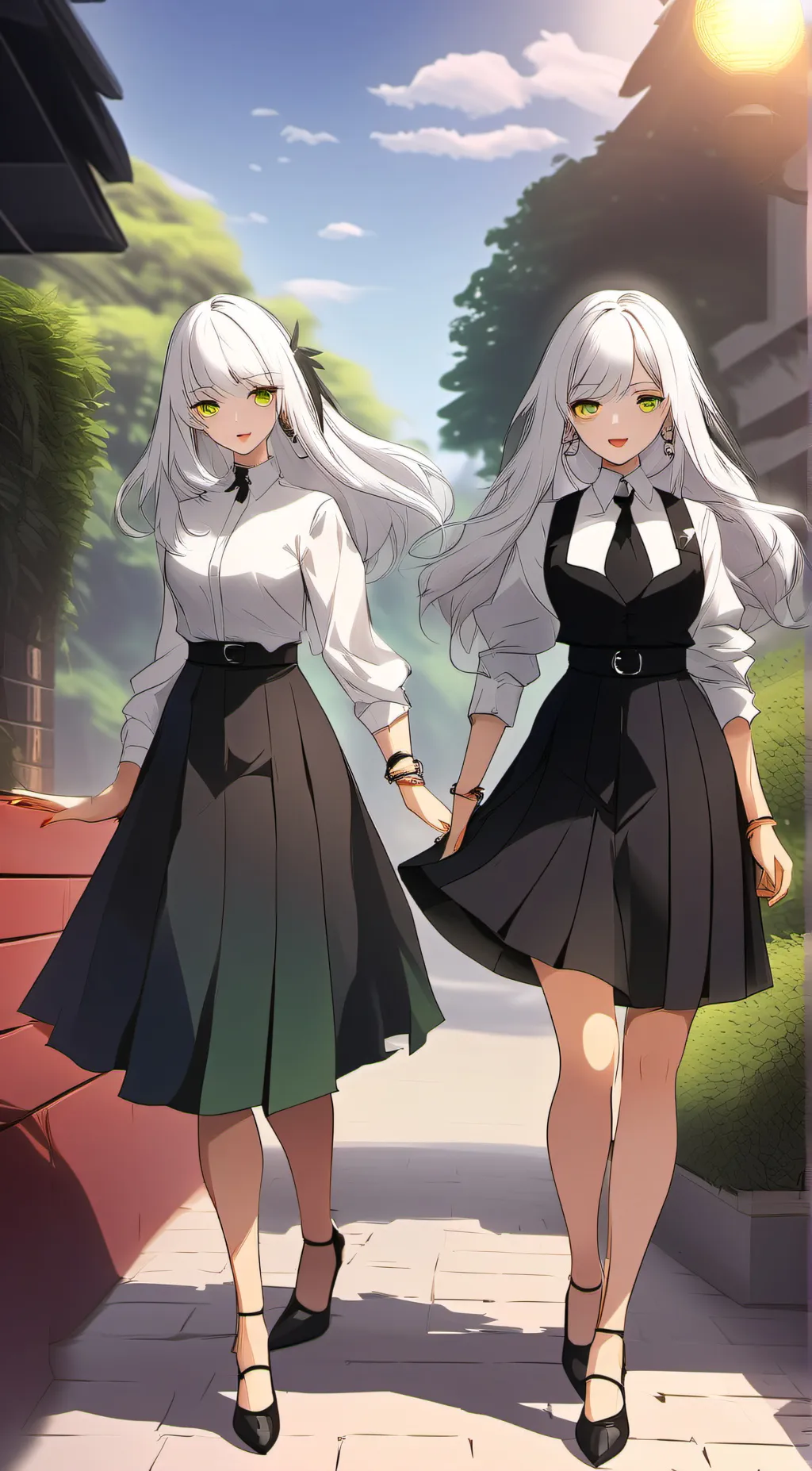 ai character: Bella and Rose background