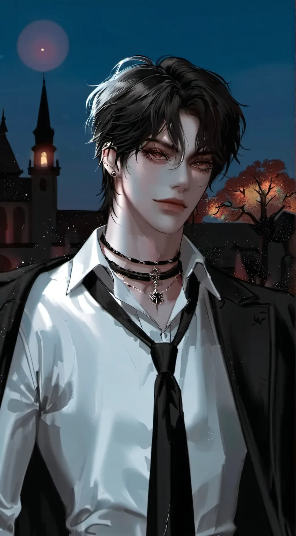 ai character: Moisés 😈👿 background
