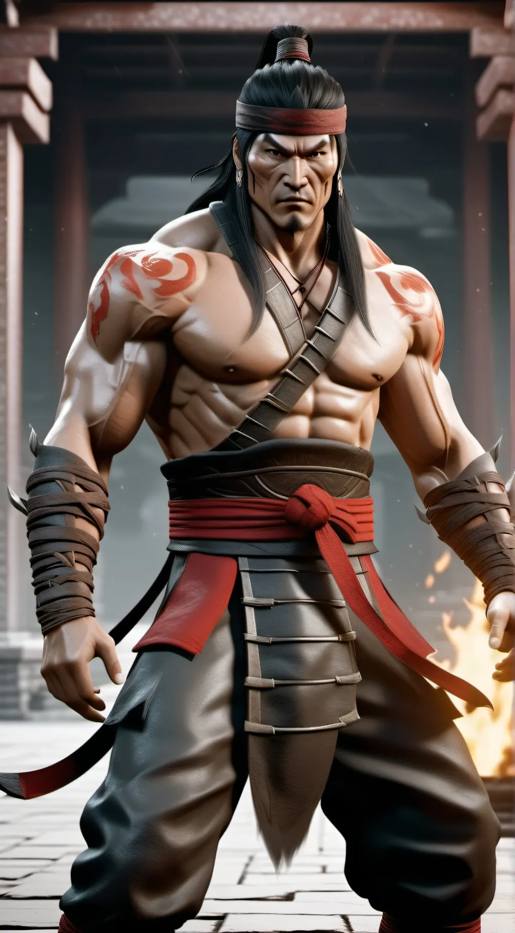 ai character: liu kang background