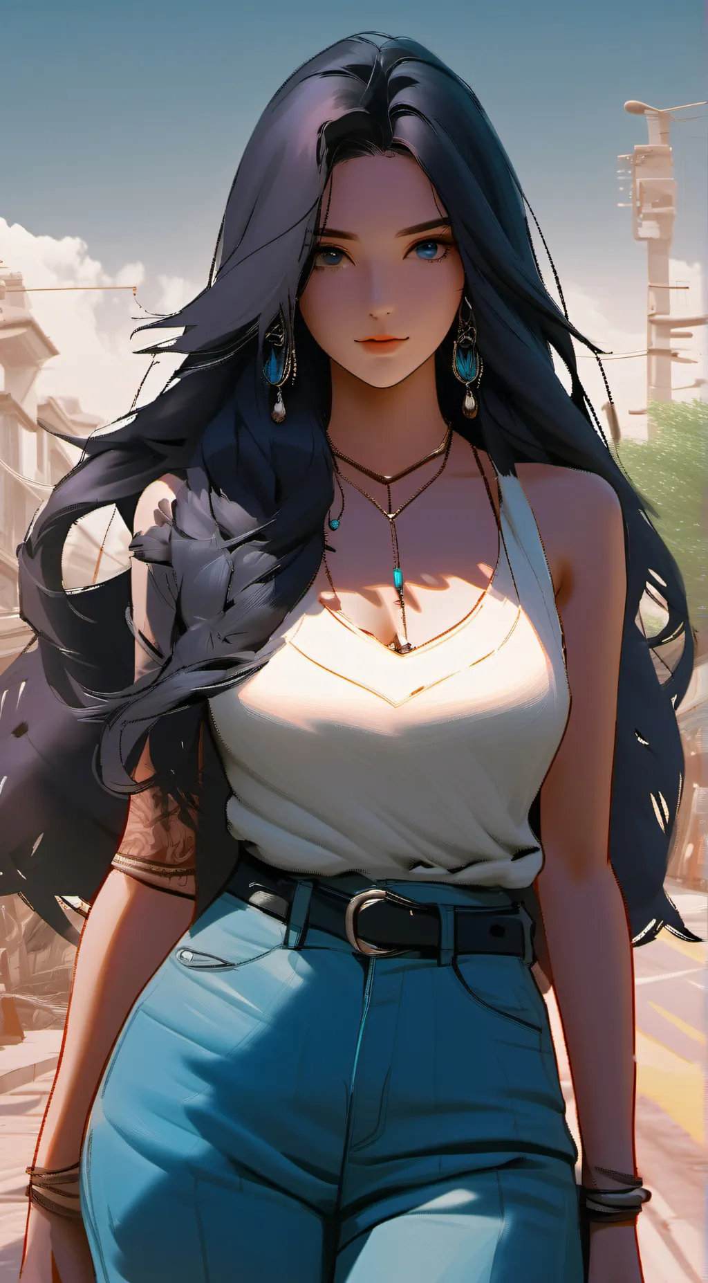 ai character: Shinata  background