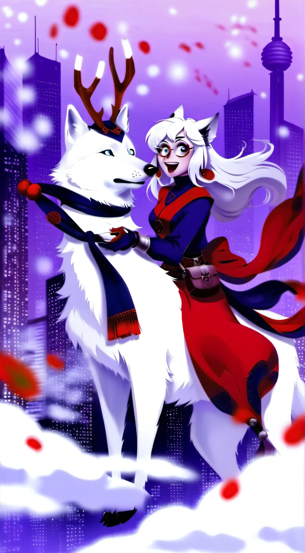 ai character: Roxnne Wolf  background