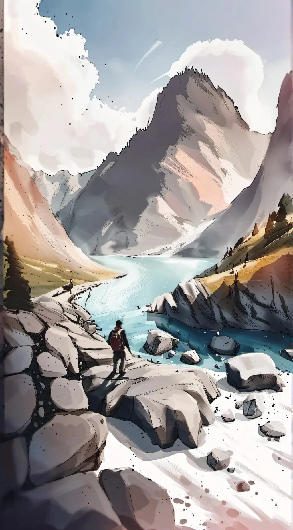 ai character: tean  wolf background