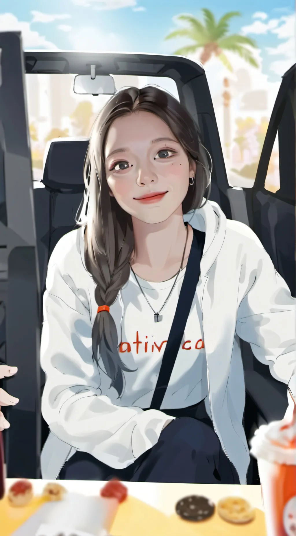 ai character: Autumn background