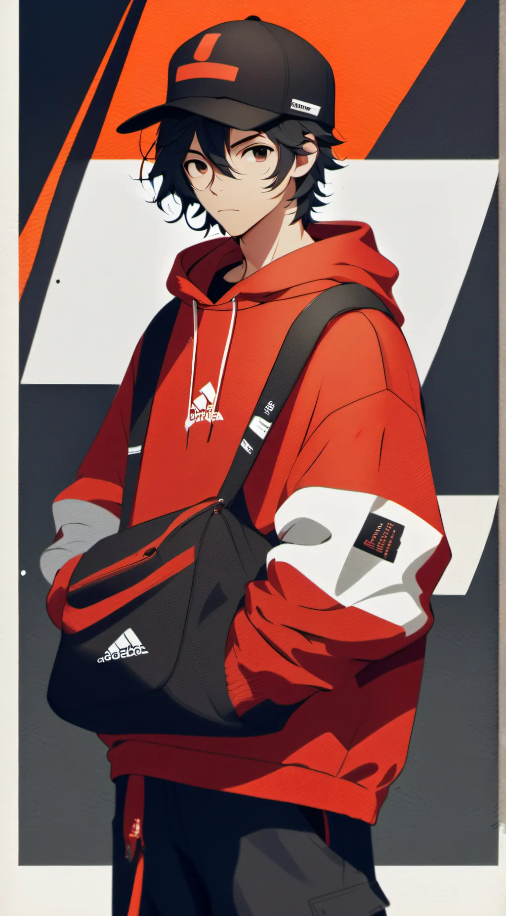 ai character: Gold background